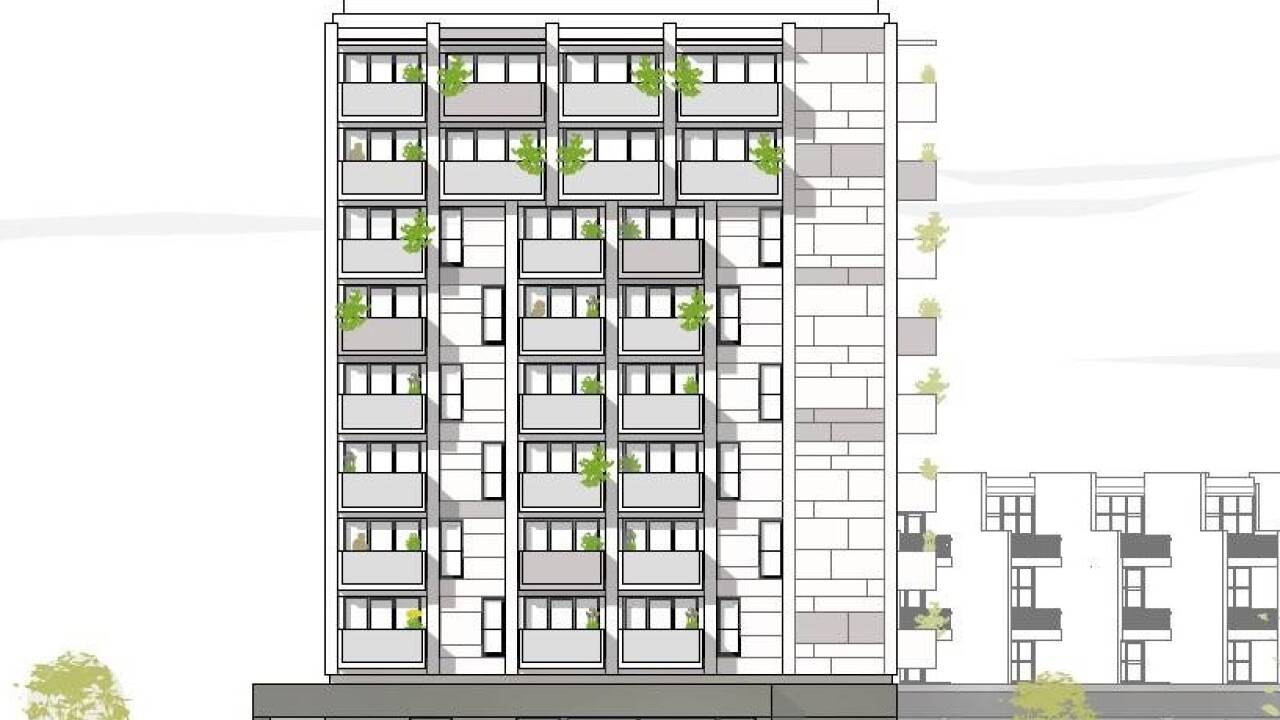 So soll der neungeschoßige Wohnturm beim Parkhotel Brunauer nach einer Visualisierung der Thalmeier Architektur ZT GmbH aussehen. 