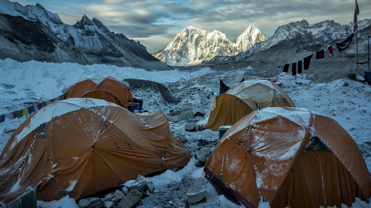 Im Sagarmatha-Nationalpark auf dem Weg zum höchsten Berg der Welt. Im Sagarmatha-Nationalpark auf dem Weg zum höchsten Berg der Welt.