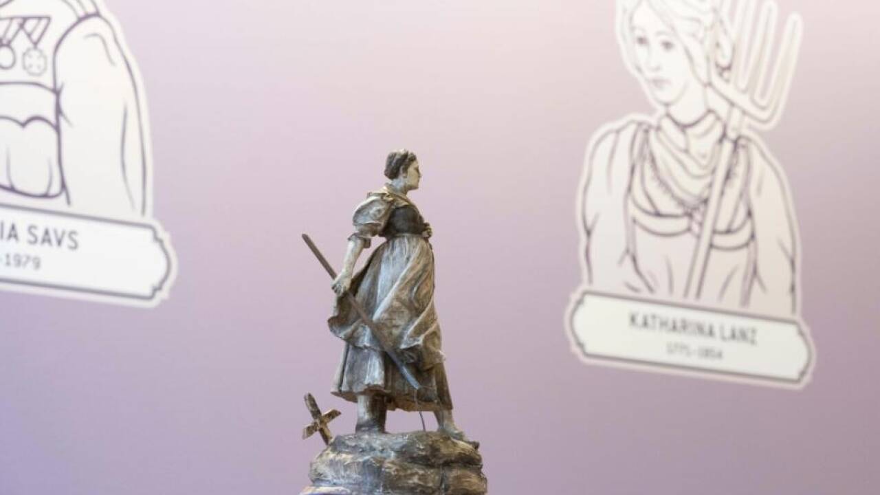 Gipsmodell einer Heldenfigur der Tiroler Freiheitskämpfe 
