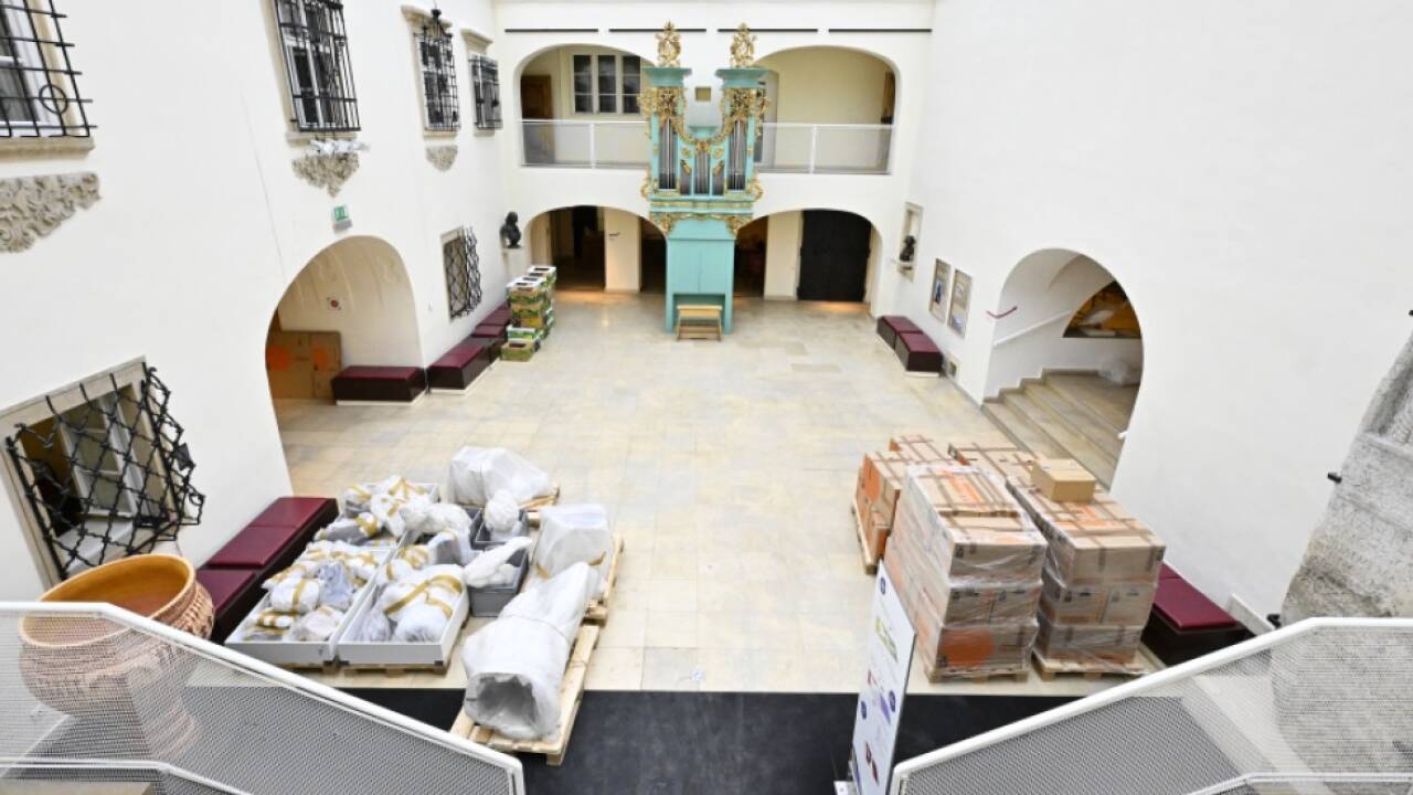 Das Landesmuseum während der Ausräumphase im Jänner 