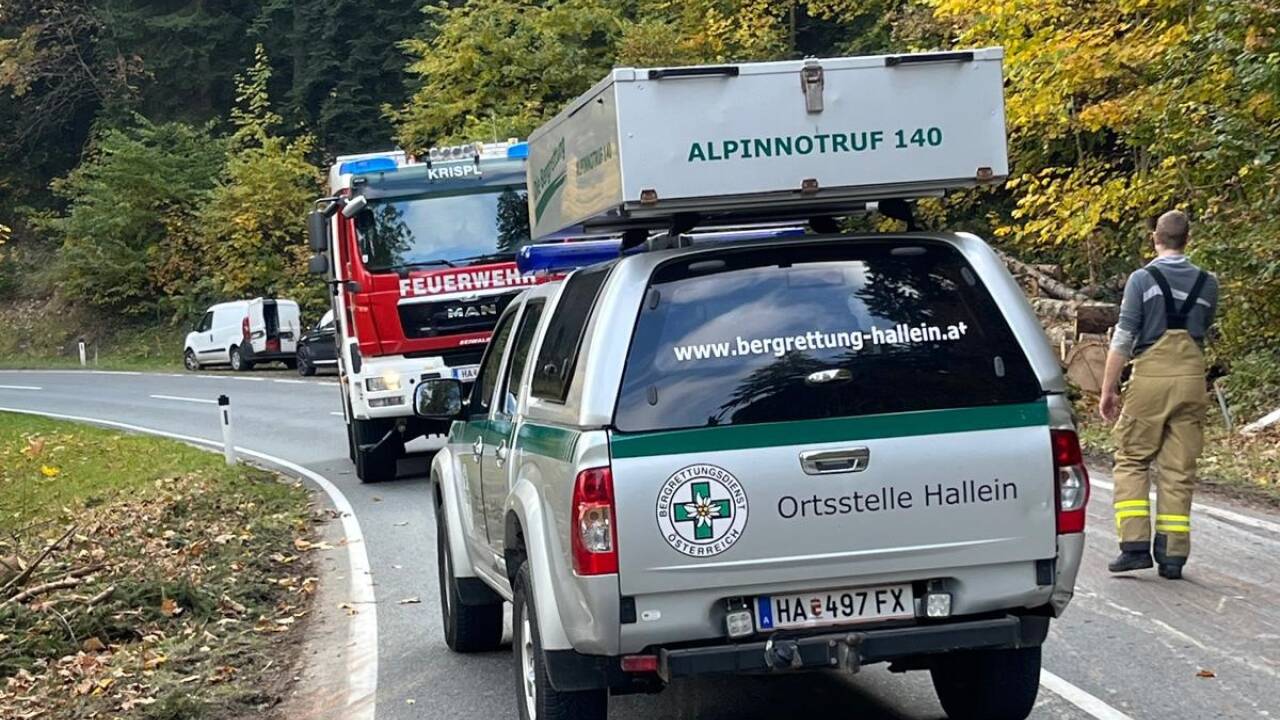 Bilder vom Rettungseinsatz in Krispl. 