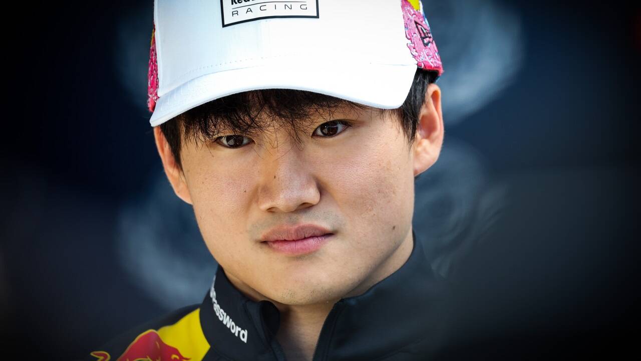 Red-Bull-Pilot Yuki Tsunoda fährt um seine Zukunft in der Formel 1. Red-Bull-Pilot Yuki Tsunoda fährt um seine Zukunft in der Formel 1.