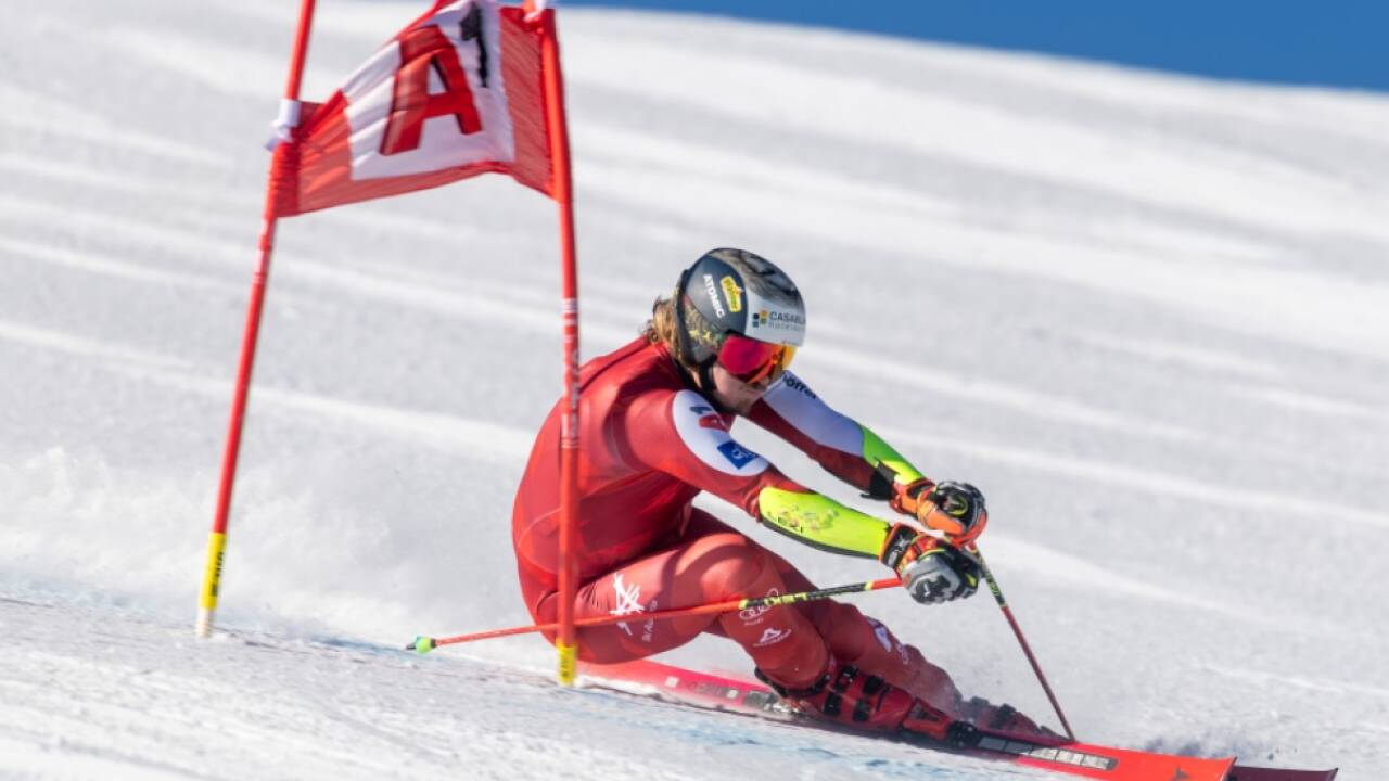 Manuel Feller trainierte am Donnerstag in Sölden 