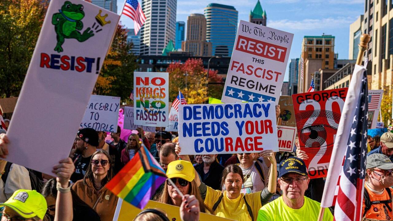 Ob in Metropolen wie hier in New York oder in unzähligen Kleinstädten: Millionen gingen gegen Donald Trumps Regierung auf die Straße.  