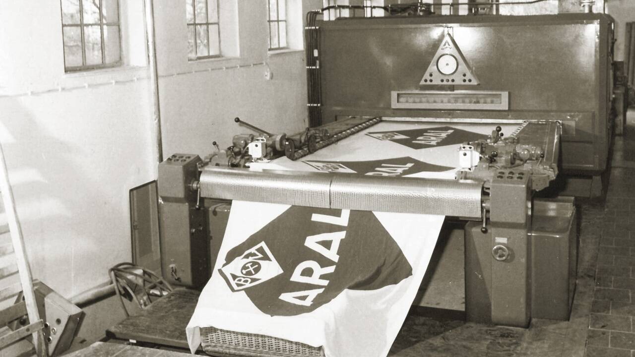 Die erste vollautomatische Druckmaschine. 