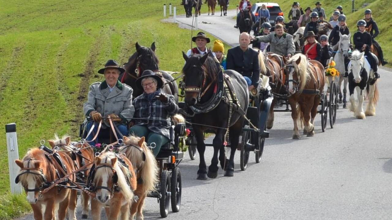 Leonhardiritt in Faistenau. 