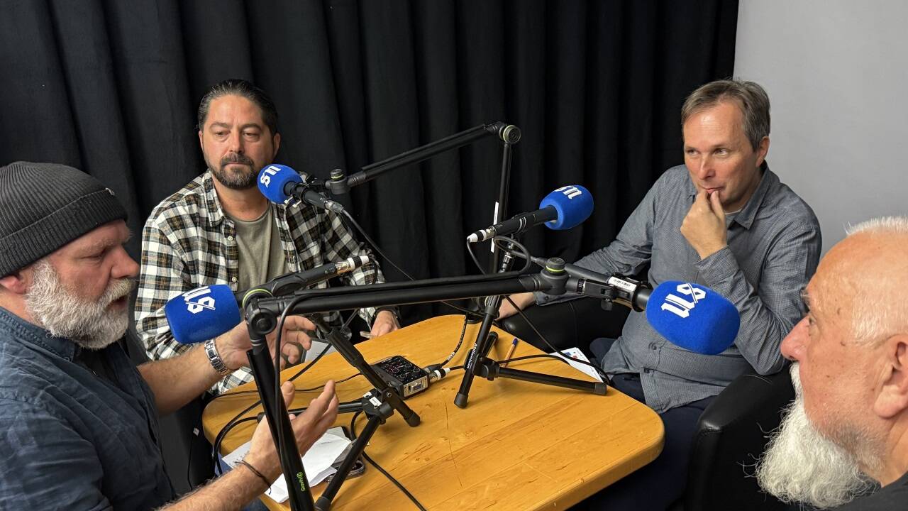 Bernhard Flieher, Robert Innerhofer und Clemens Panagl im Gespräch mit Fritz Messner. 