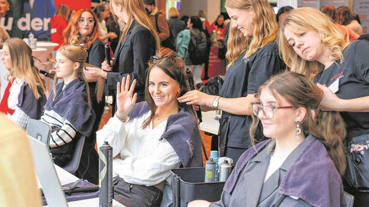 Gut besucht war auch die Stylingabteilung der Modeschule Hallein. 