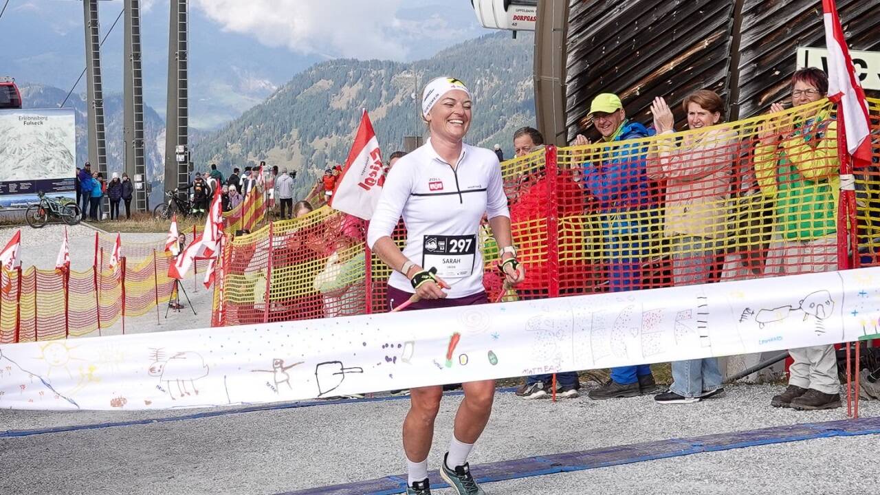 Skibergsteigerin Sarah Dreier war auch beim Dorfgasteiner Berglauf „Beinhoat“ nicht zu schlagen. Skibergsteigerin Sarah Dreier war auch beim Dorfgasteiner Berglauf „Beinhoat“ nicht zu schlagen.