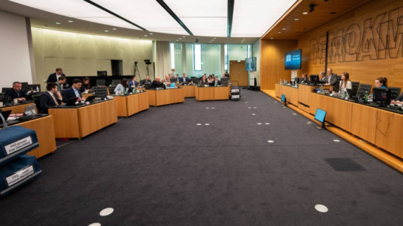 Das U-Ausschuss-Lokal im Parlament 