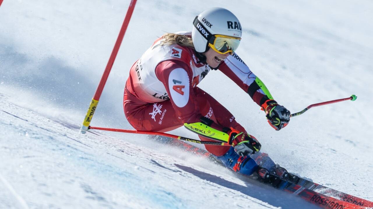 Neustart im Riesentorlauf für Katharina Liensberger. Neustart im Riesentorlauf für Katharina Liensberger.