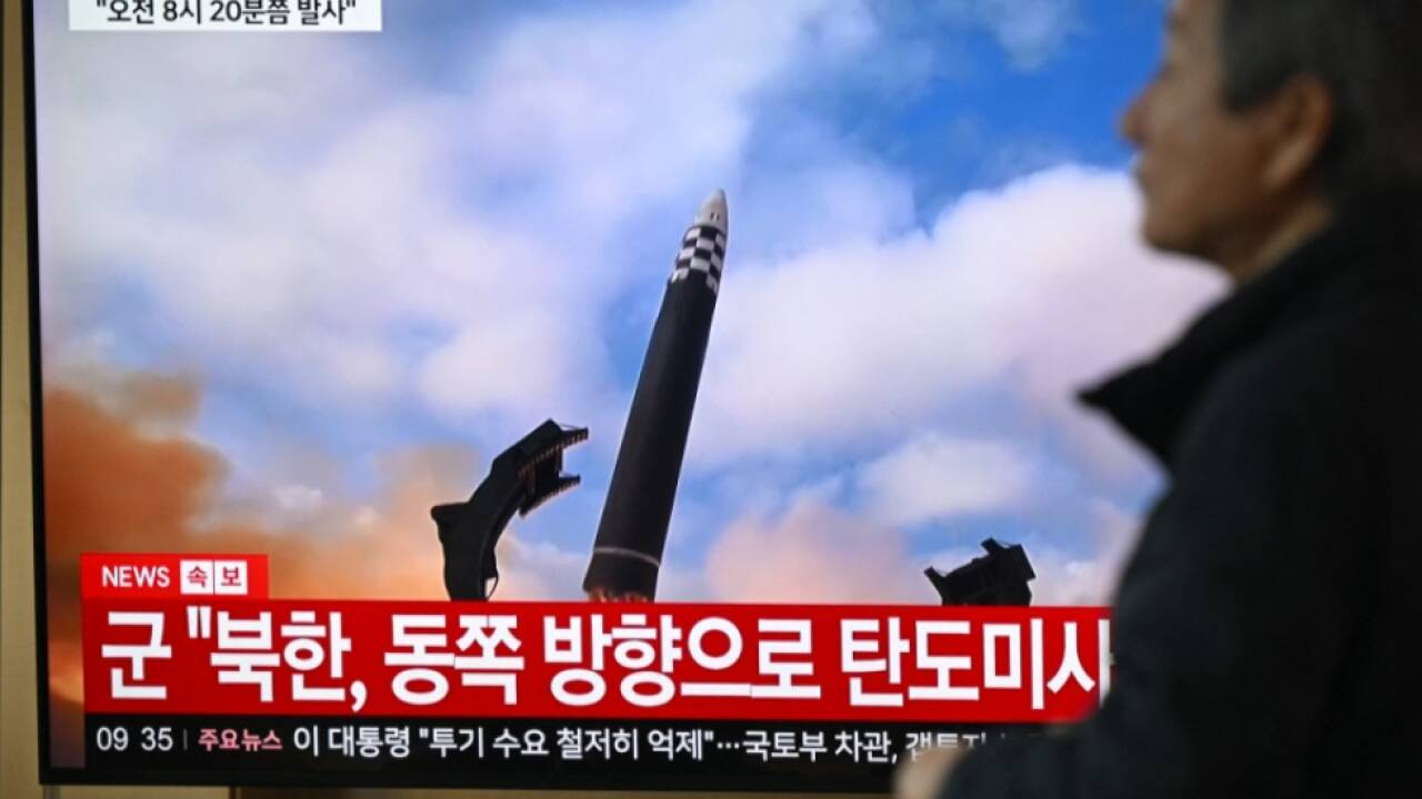 Südkoreanische Medien berichten von dem Raketentest Südkoreanische Medien berichten von dem Raketentest