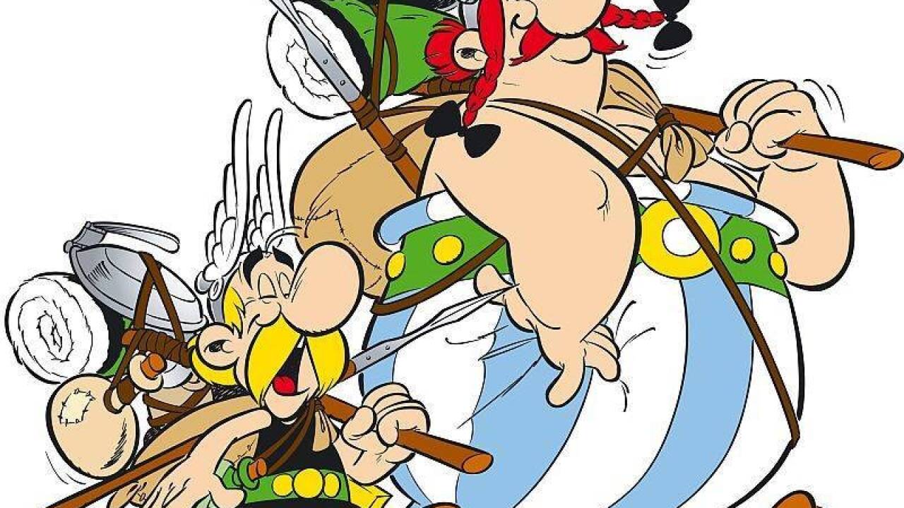 Asterix und Obelix auf Wanderschaft. Am 23. Oktober erscheint der neue Band „Asterix in Lusitanien“. 