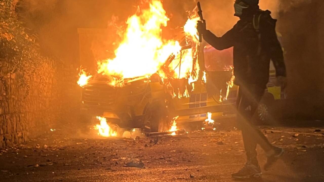 Ausschreitungen vor Asylwerberheim 