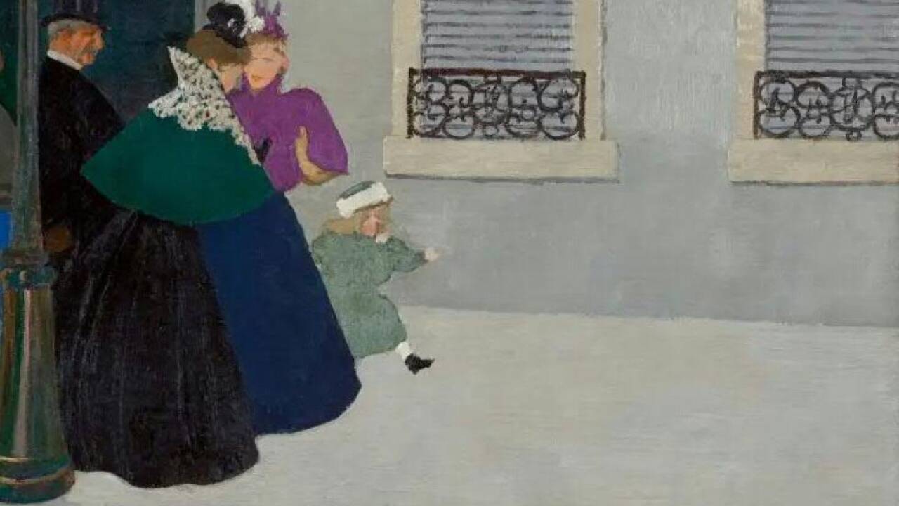 Félix Vallottons Gemälde 'En promenade' 