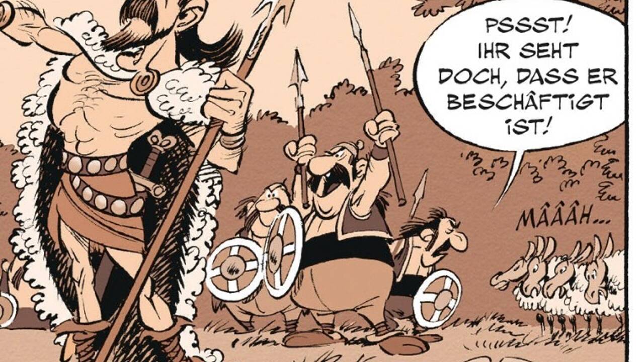 Asterix und Obelix sind wieder einmal auf Reisen, es geht nach Lusitanien, dem heutigen Portugal. 