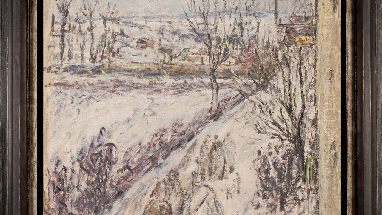 „Die Internierten von Saint Sauveur“: Ölgemälde des polnisch-jüdischen Malers Jecheskiel David Kirszenbaum, 1941 „Die Internierten von Saint Sauveur“: Ölgemälde des polnisch-jüdischen Malers Jecheskiel David Kirszenbaum, 1941