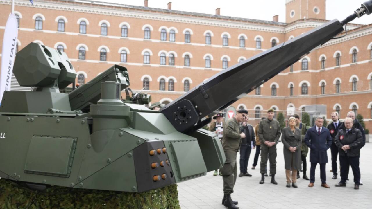 Luftabwehr-System 'Skyranger' bei der Vorstellung im Februar 2024 