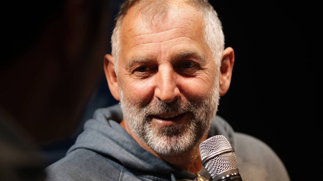 Spricht, wie immer, Klartext: Thomas Muster.  Spricht, wie immer, Klartext: Thomas Muster.