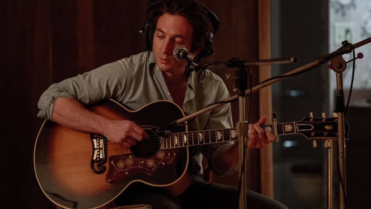 Jeremy Allen White als Bruce Springsteen in „Deliver Me From Nowhere“. 