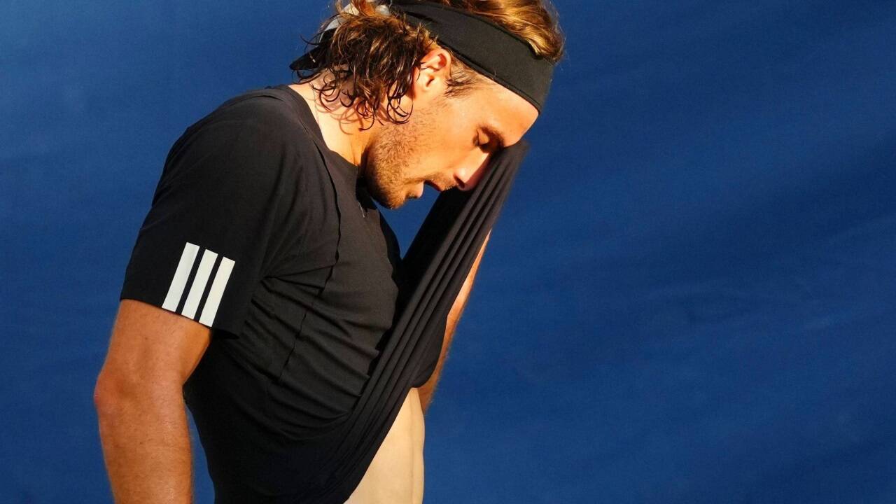 Stefanos Tsitsipas sagte in Wien kurzfristig ab.  Stefanos Tsitsipas sagte in Wien kurzfristig ab.
