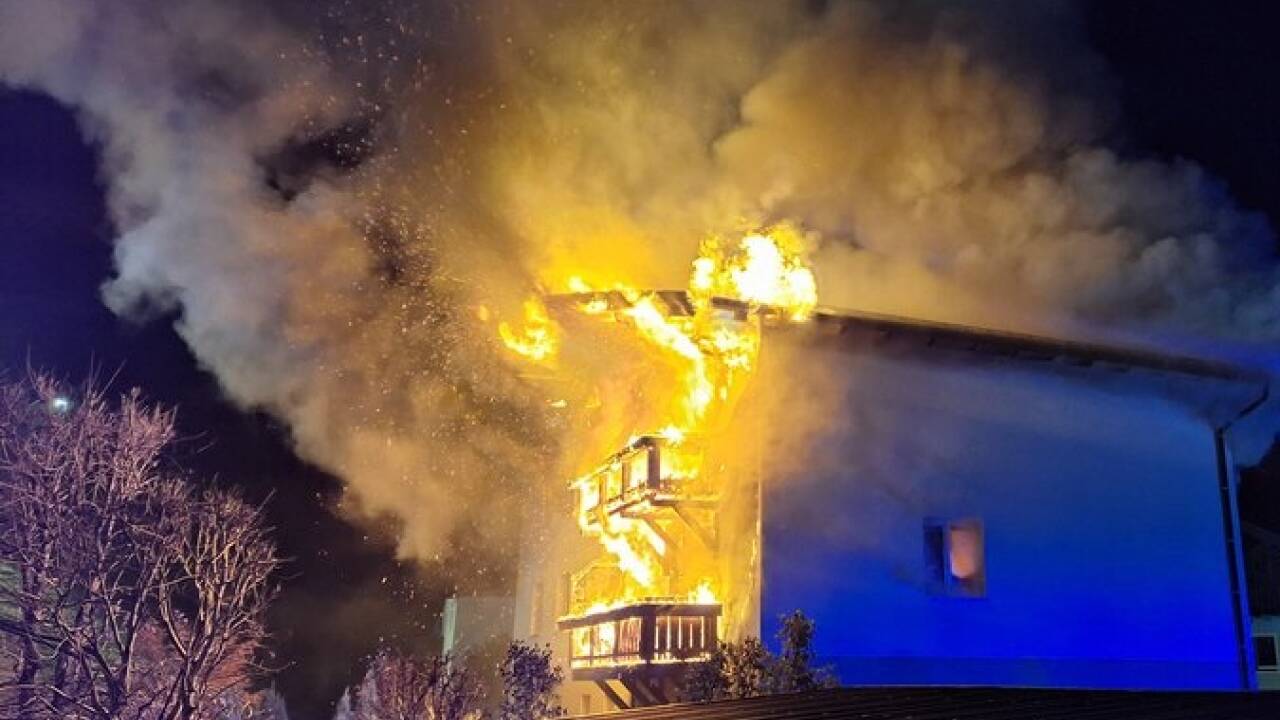 Bilder vom Großeinsatz in St. Johann im Pongau. 
