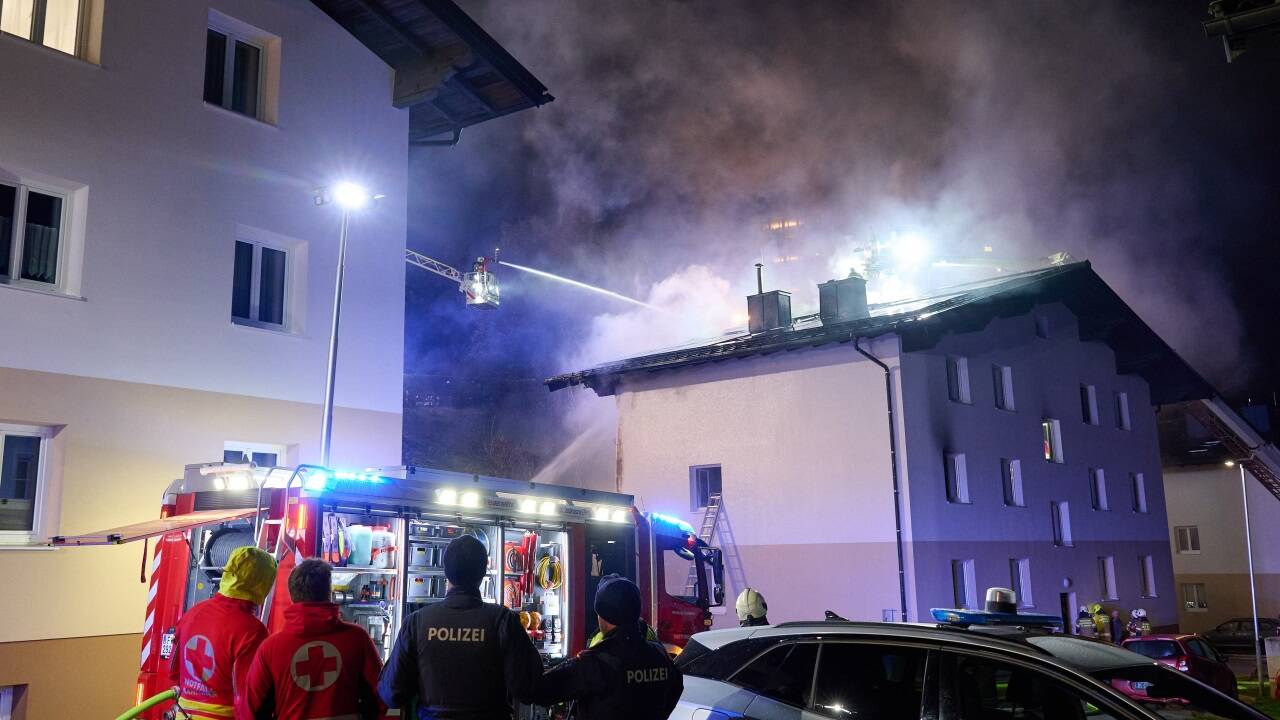 Bilder vom Großeinsatz in St. Johann im Pongau. 