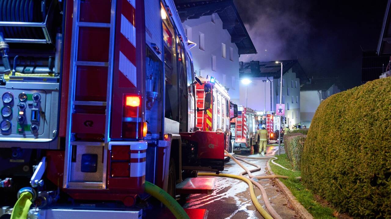 Bilder vom Großeinsatz in St. Johann im Pongau. 