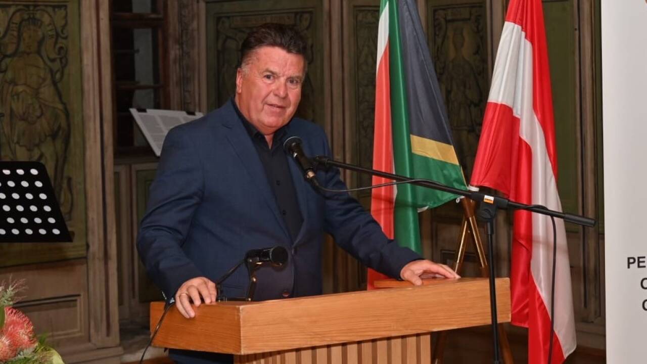 Hans Mayr beim der Ernennungsfeier in Goldegg. 