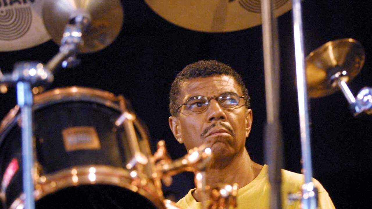 Jack De Johnette, 2001 live in Aktion in Marciac.  Jack De Johnette, 2001 live in Aktion in Marciac.