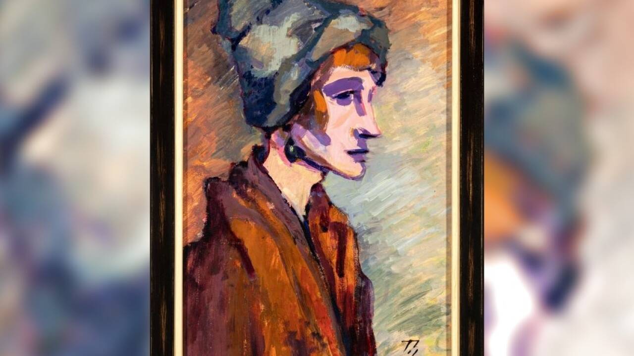 Elfriede Thum, Porträt (ohne Datum ,vermutlich 1920er Jahre).   Elfriede Thum, Porträt (ohne Datum ,vermutlich 1920er Jahre).