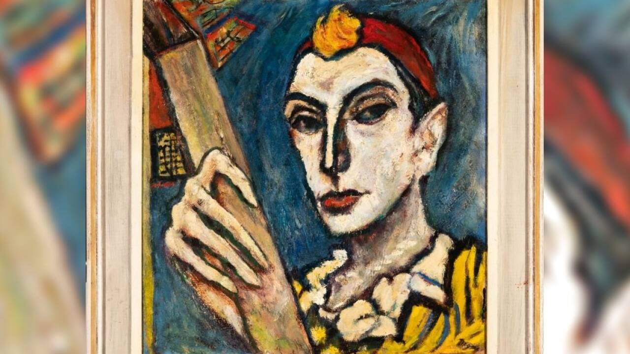 Arthur Degner, „Pierrot“, ohne Datum.  Arthur Degner, „Pierrot“, ohne Datum.