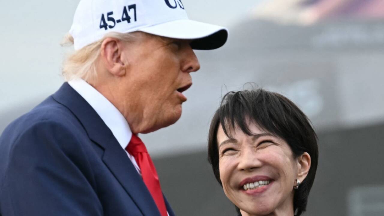 Freundlicher Austausch zwischen Trump und Takaichi  Freundlicher Austausch zwischen Trump und Takaichi