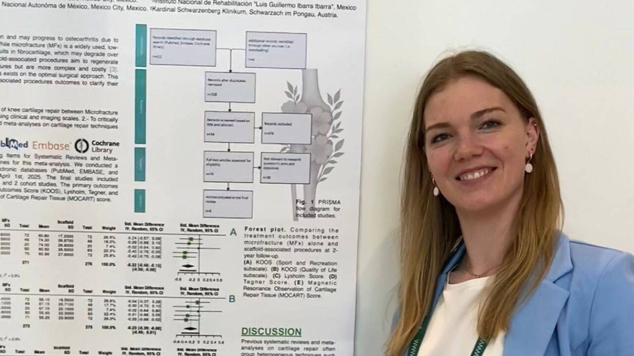 Anna Zimmerebner bei einem Kongress der internationalen Orthopäden- und Traumatologen-Vereinigung.    Anna Zimmerebner bei einem Kongress der internationalen Orthopäden- und Traumatologen-Vereinigung.