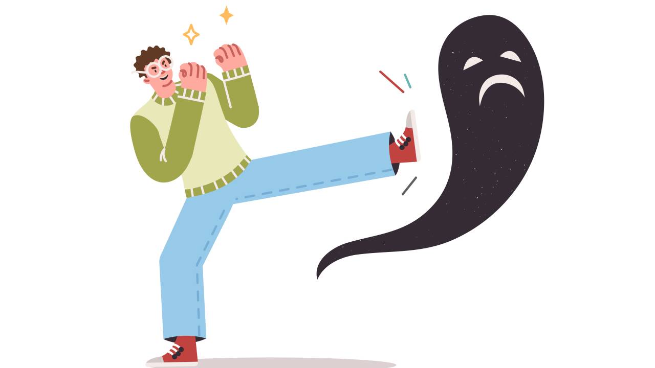 Kontrolliert man Gedanken, hat man auch seine Ängste im Griff.  Kontrolliert man Gedanken, hat man auch seine Ängste im Griff.