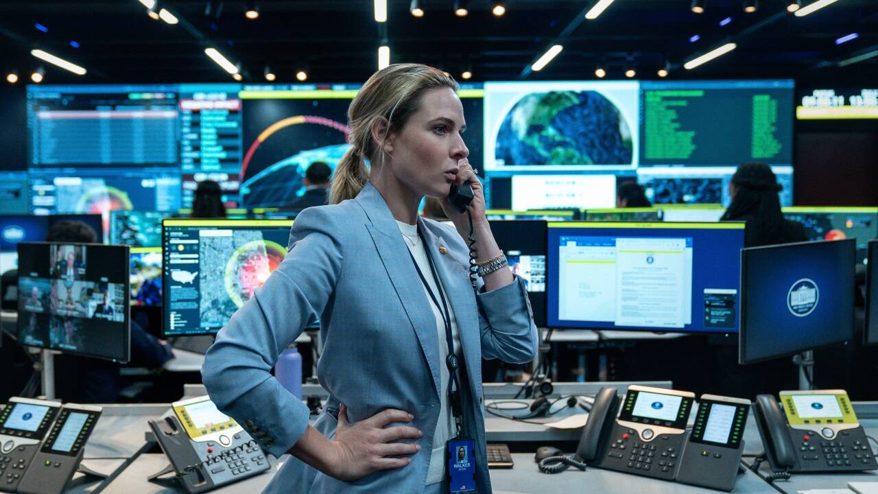 Rebecca Ferguson spielt Captain Olivia Walker in „A House of Dynamite“.   Rebecca Ferguson spielt Captain Olivia Walker in „A House of Dynamite“.