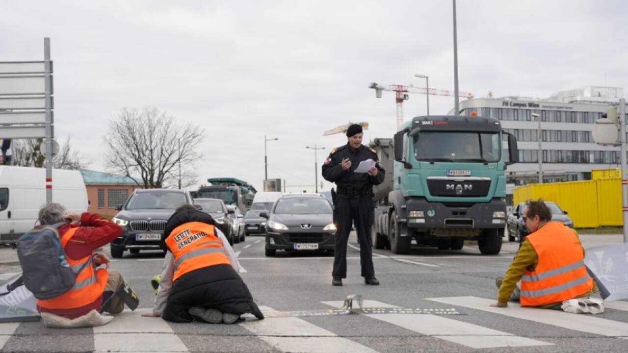 Eine Aktion im Februar 2023 in Wien 