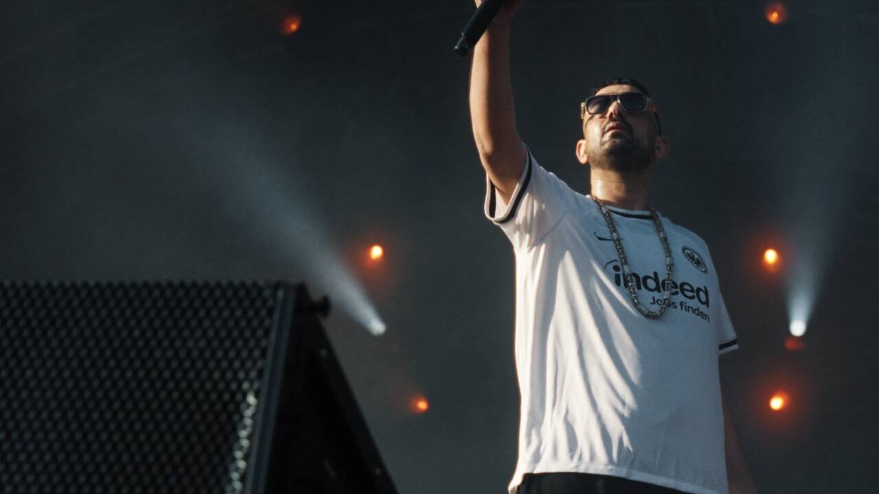 Haftbefehl auf einem seiner Konzerte (Archivbild).  Haftbefehl auf einem seiner Konzerte (Archivbild).