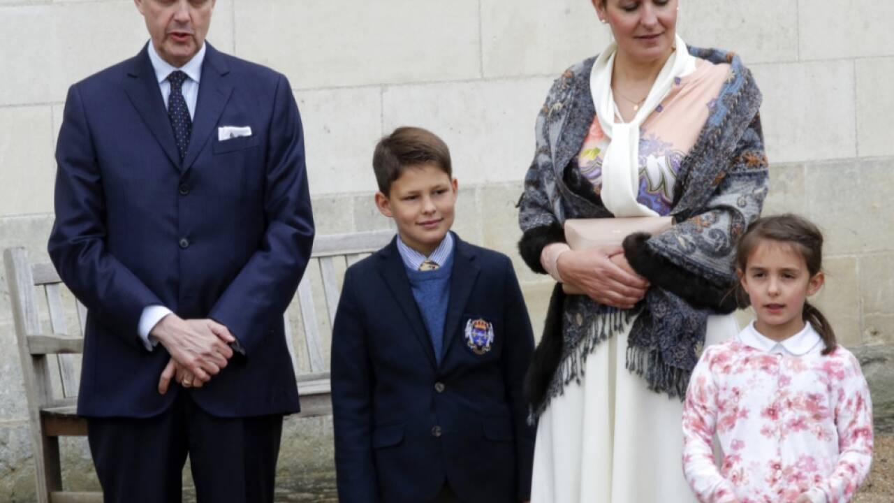 Jean d'Orleans (links) hier im Jahr 2019 mit seiner Familie  Jean d'Orleans (links) hier im Jahr 2019 mit seiner Familie