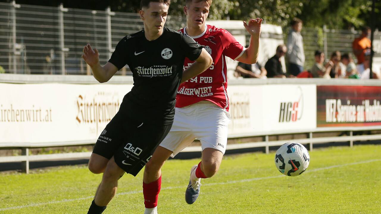 Aleksandar Gligoric (links) traf zum Sieg in der Salzburger Liga   Aleksandar Gligoric (links) traf zum Sieg in der Salzburger Liga