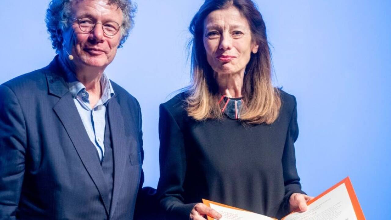 Ursula Krechel bei der Verleihung des Büchner-Preises in Darmstadt 