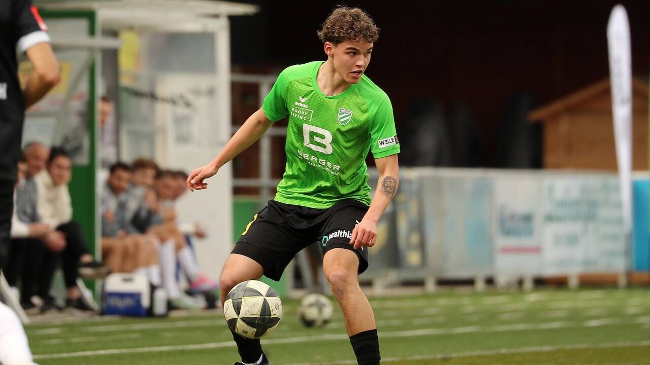 Grünau-Youngster Laurenz Lanthaler hat sich mit starken Leistungen für höhere Aufgaben empfohlen.   Grünau-Youngster Laurenz Lanthaler hat sich mit starken Leistungen für höhere Aufgaben empfohlen.