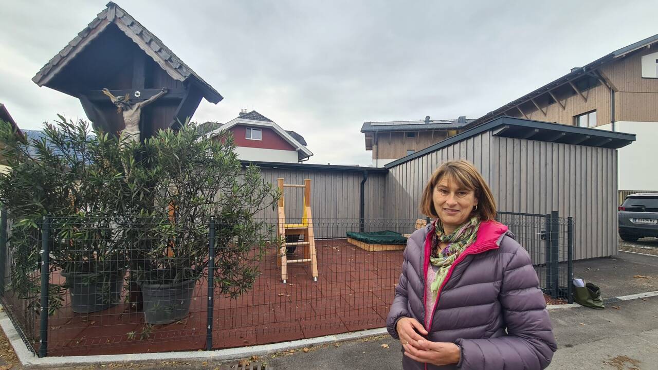 Der neue Spielplatz in Wals macht die grüne Gemeinderätin Ingeborg Jindra fassungslos.  Der neue Spielplatz in Wals macht die grüne Gemeinderätin Ingeborg Jindra fassungslos.
