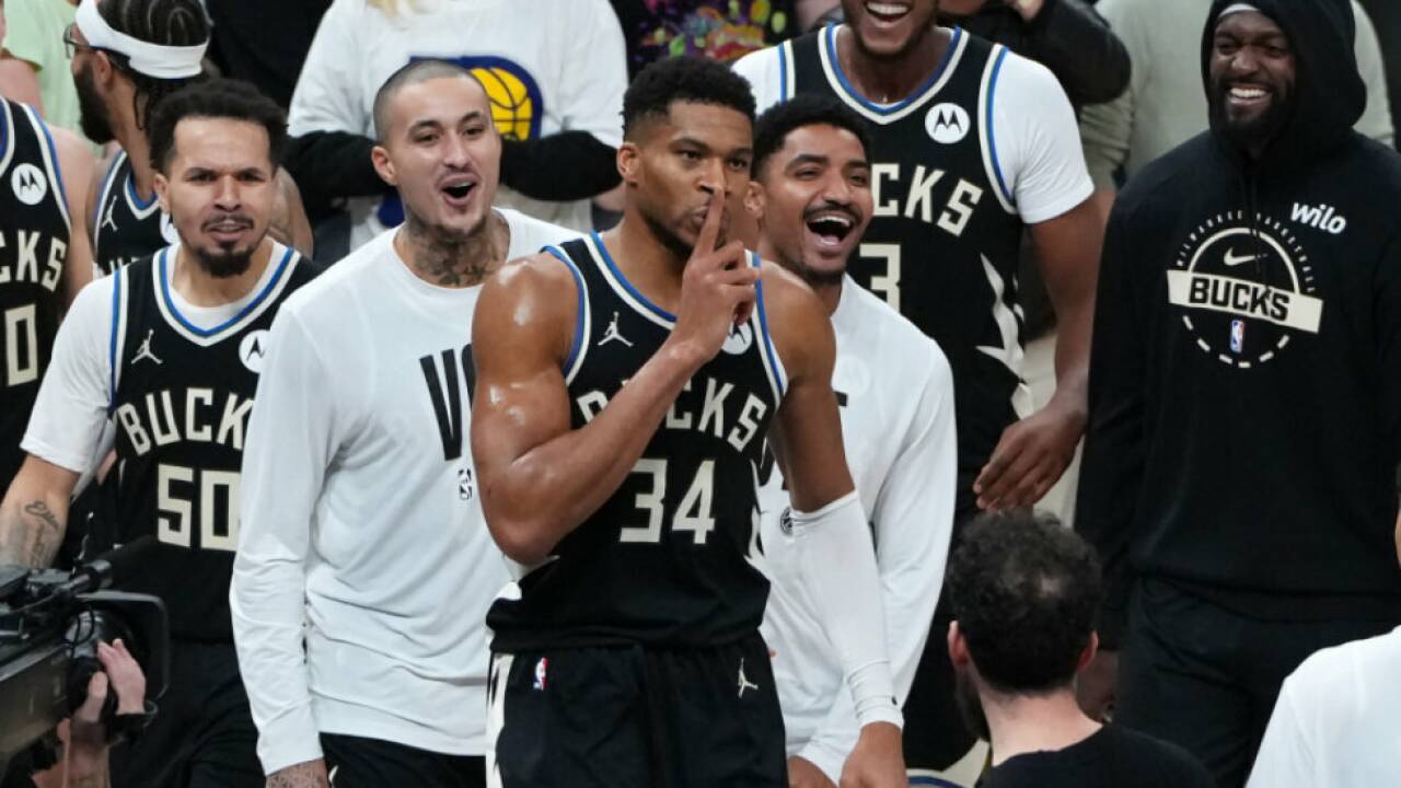 Antetokounmpo nach seinem Siegeswurf mit der Schlusssirene 