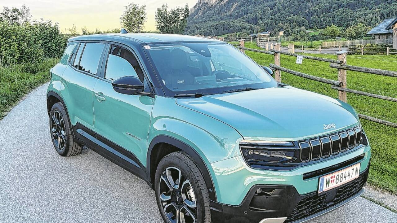 USA-Image trifft auf europäische Elektro-Technologie. Offroad kann der Jeep nur in homöopathischen Dosen. USA-Image trifft auf europäische Elektro-Technologie. Offroad kann der Jeep nur in homöopathischen Dosen.