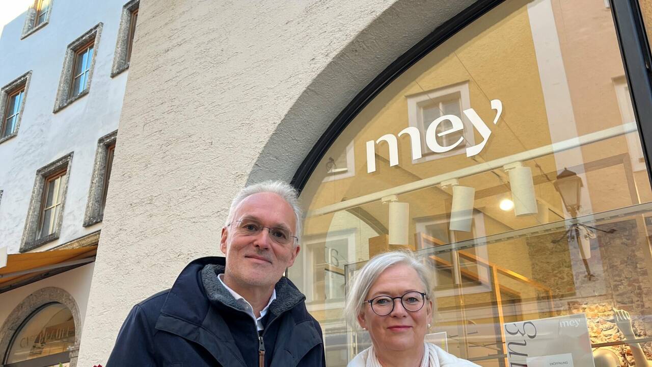 Von Palmers zu „mey“: Peter und Irmgard Ganzer. Von Palmers zu „mey“: Peter und Irmgard Ganzer.