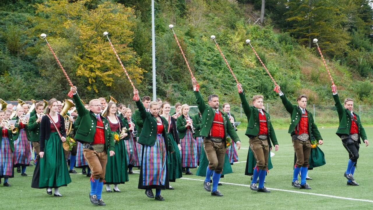 Mit ihren Showelementen begeisterte die TMK Mariapfarr. Mit ihren Showelementen begeisterte die TMK Mariapfarr.