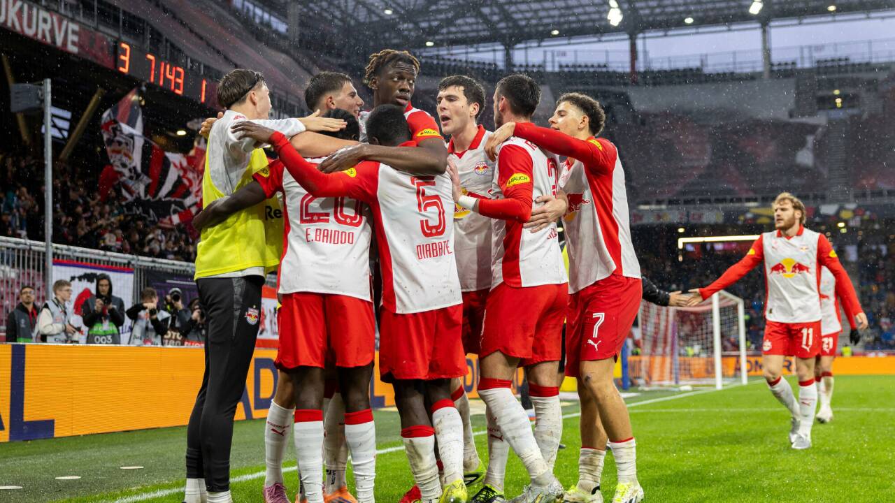 Jubelt Red Bull Salzburg auch am Donnerstag im Duell gegen die Go Ahead Eagles.  