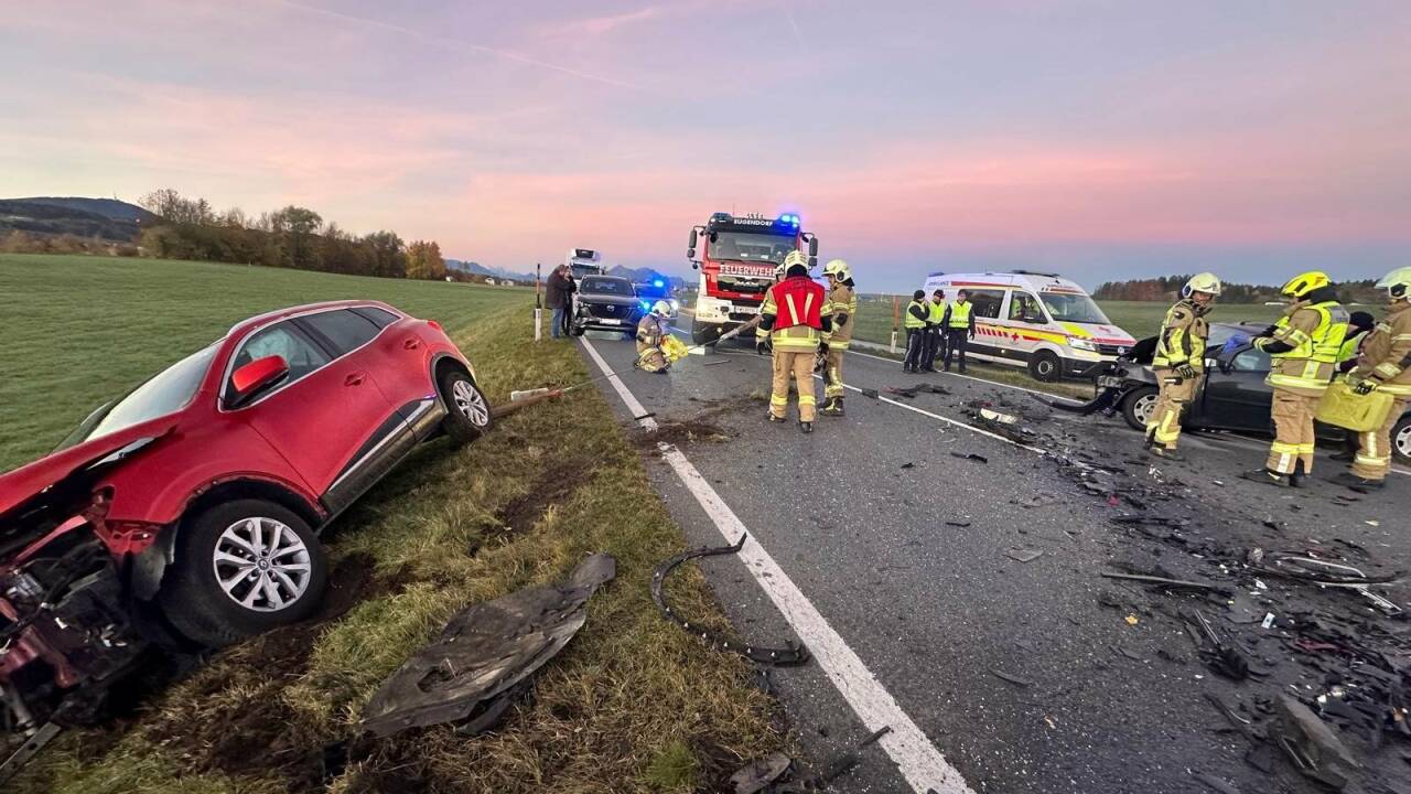 Das Rote Kreuz lieferte die zwei Verletzten per Hubschrauber und Rettungswagen ins Krankenhaus ein. 