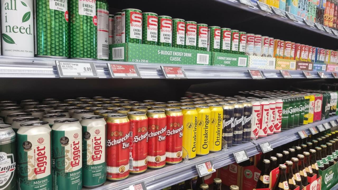 Beim Dosenbier war der Rückgang dramatisch, aber auch Energydrinks wurden weniger verkauft. Beim Dosenbier war der Rückgang dramatisch, aber auch Energydrinks wurden weniger verkauft.